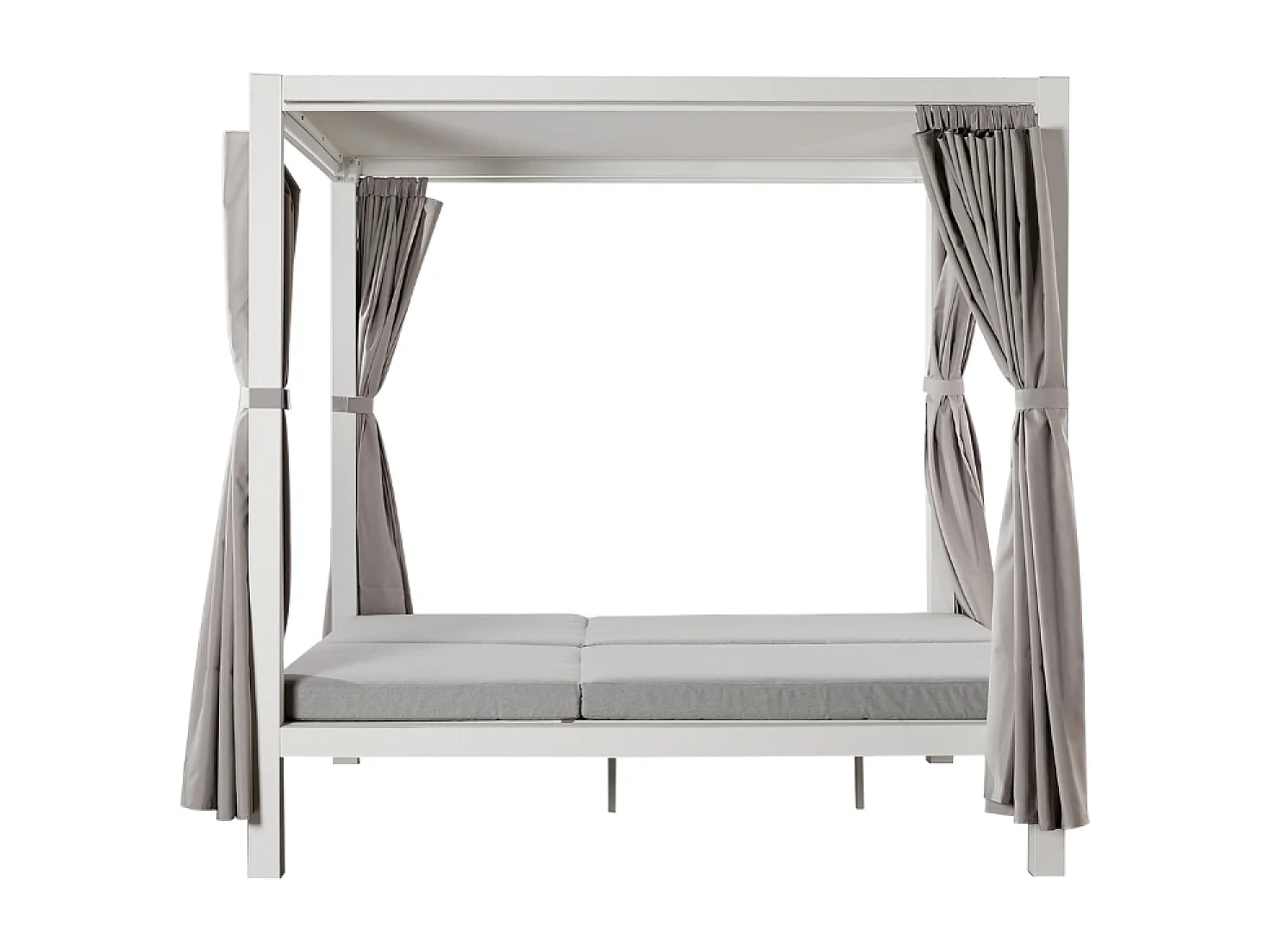 Lit de jardin 2 places gris CORDOUE