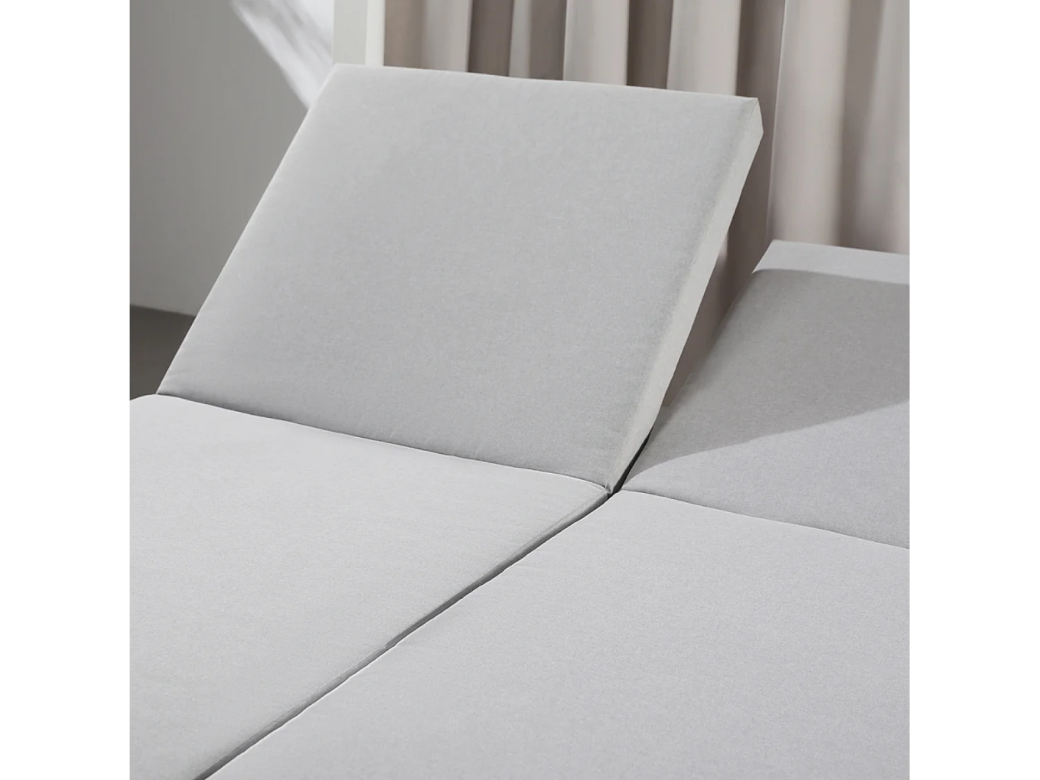 Lit de jardin 2 places gris CORDOUE