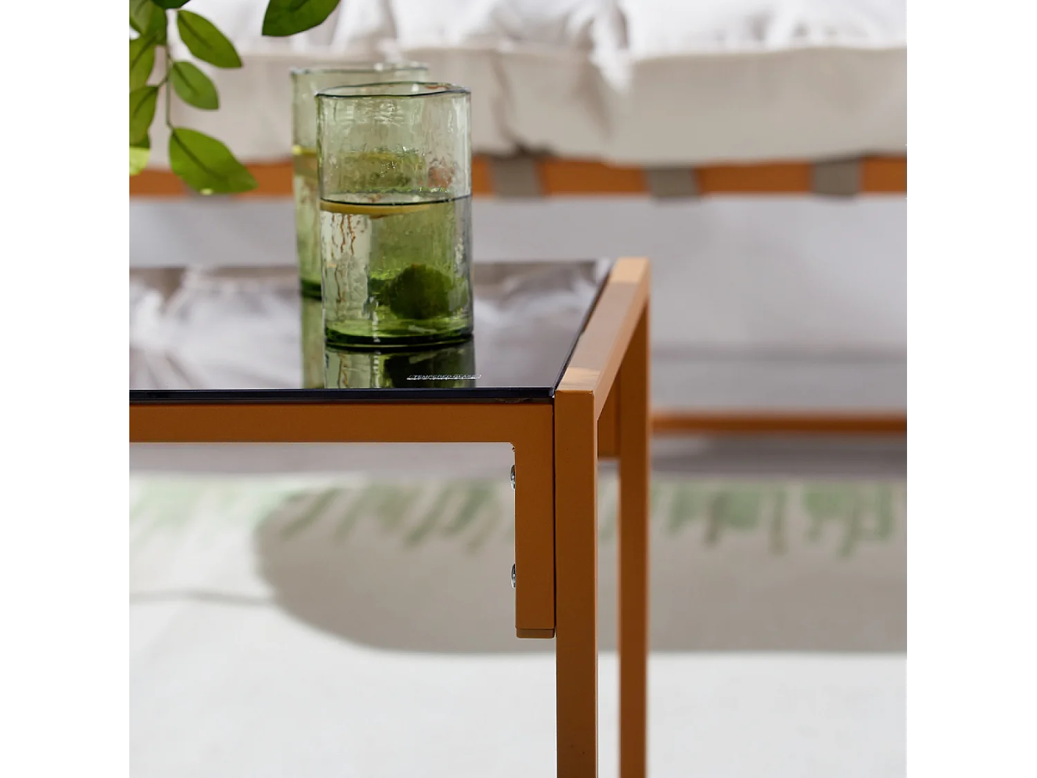 Salon de jardin effet bois RABAT