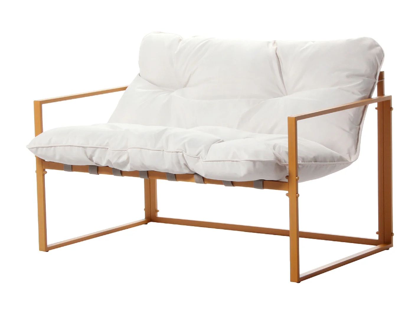 Tuinset Rabat met houteffect en beige kussens