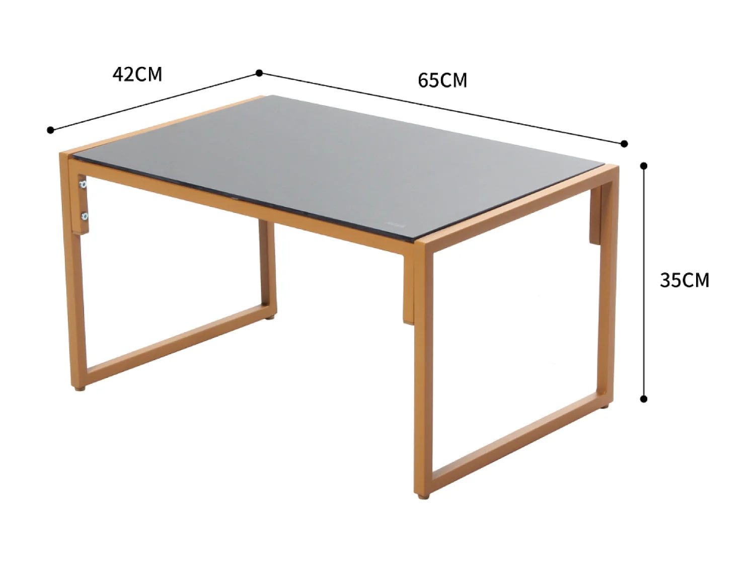 Tuinset Rabat met houteffect en beige kussens