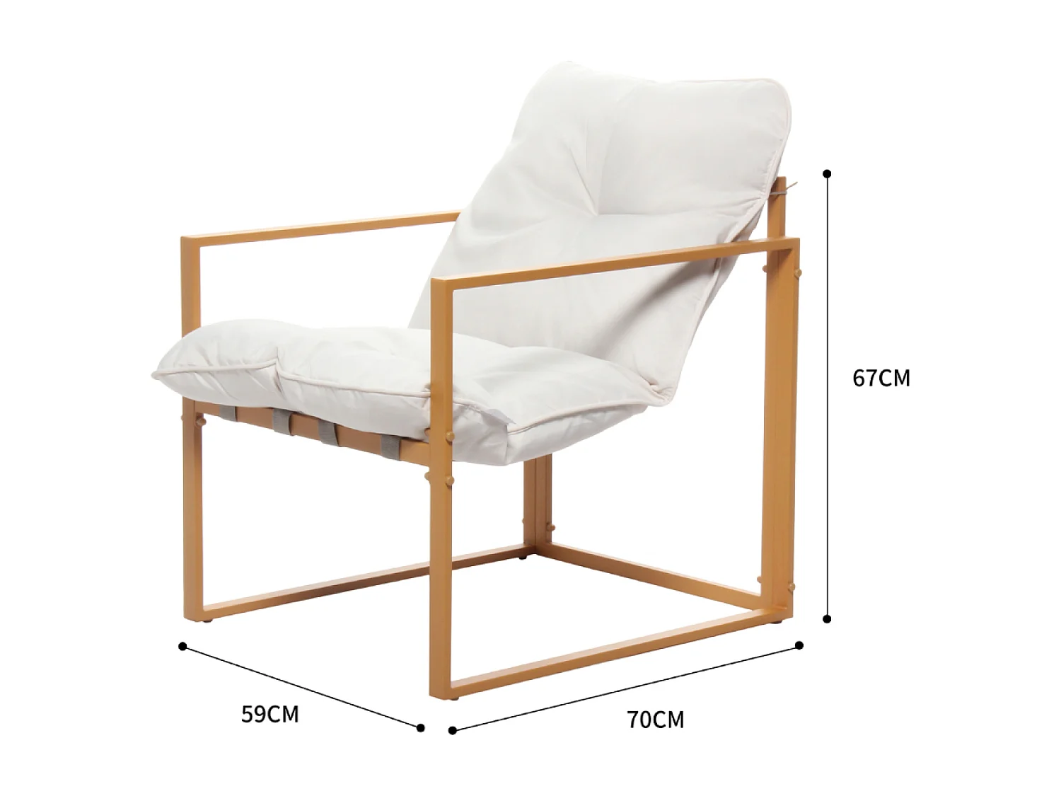 Tuinset Rabat met houteffect en beige kussens