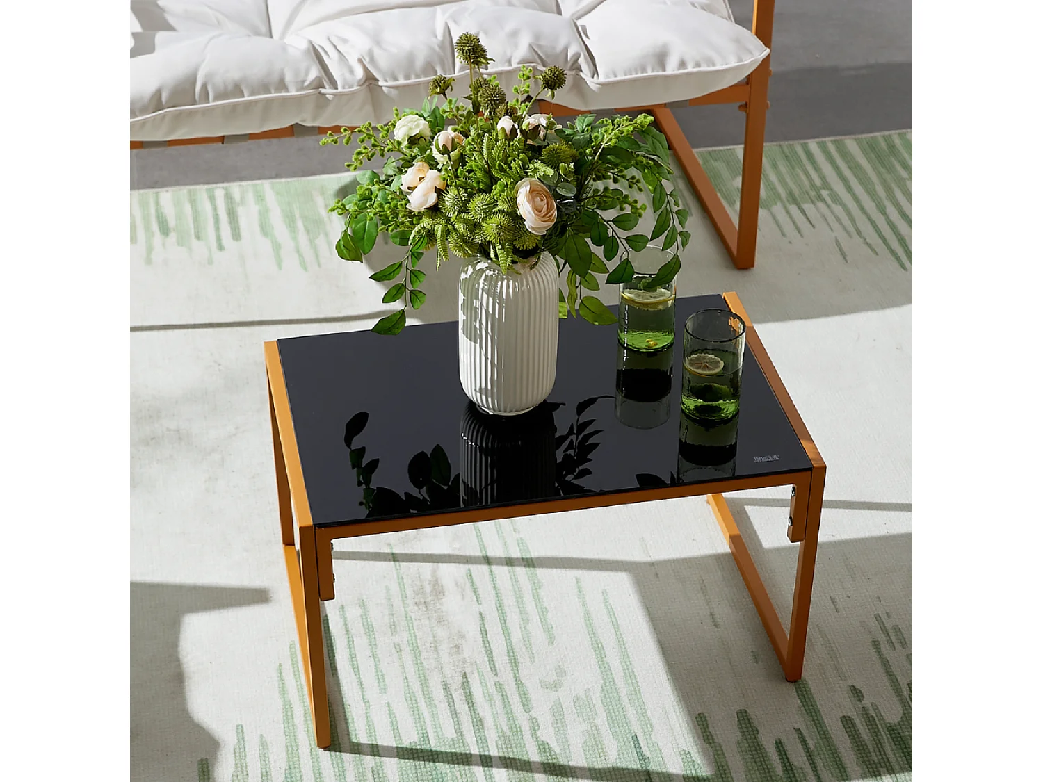 Salon de jardin effet bois RABAT