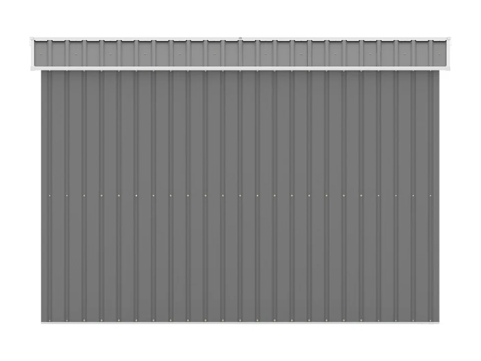 Abrigo de Jardim 6.66m2 Cinza Claro com Portas de Correr JURA