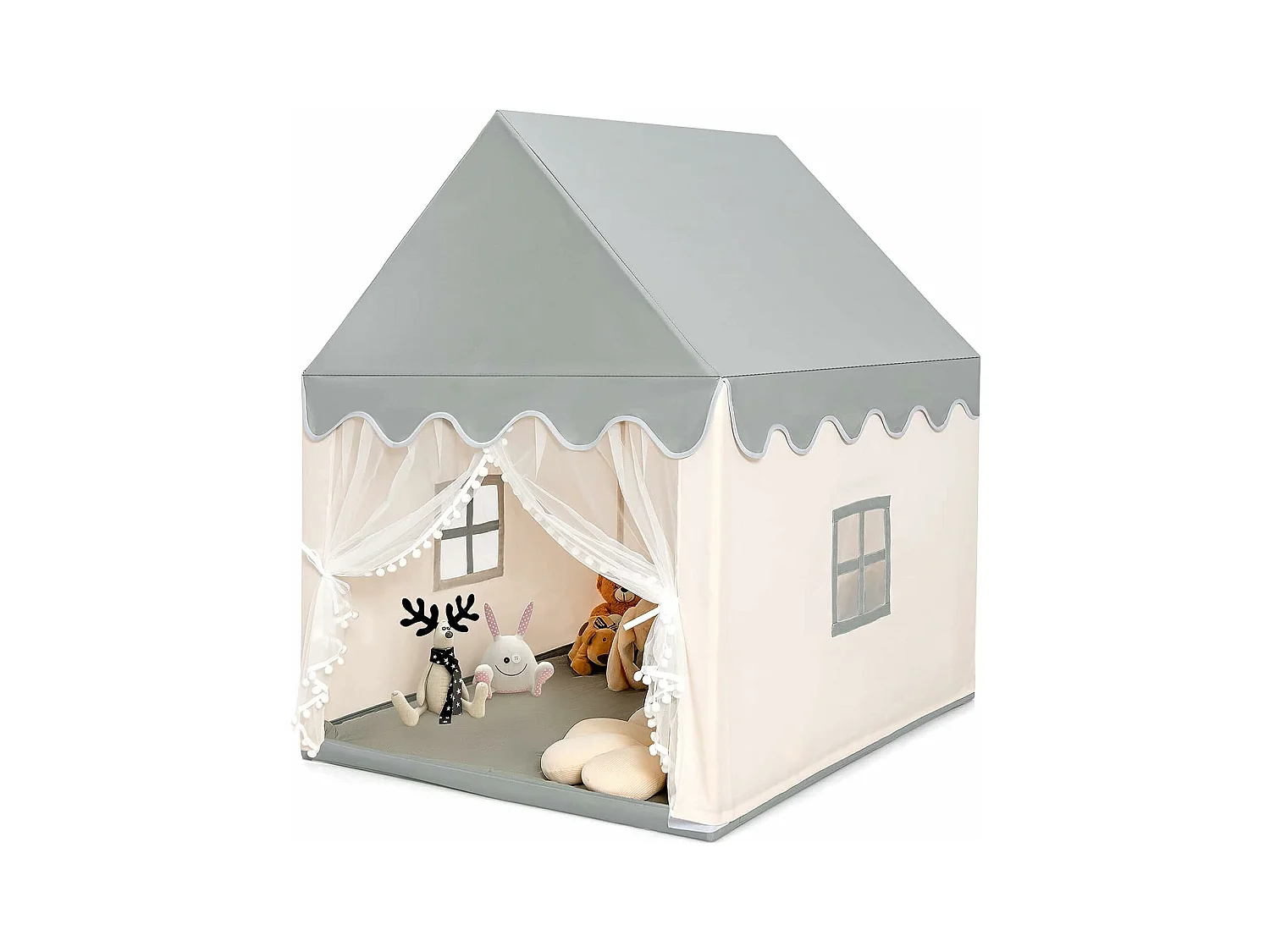 Tente de jeux pour enfants, cabane de style princesse en coton