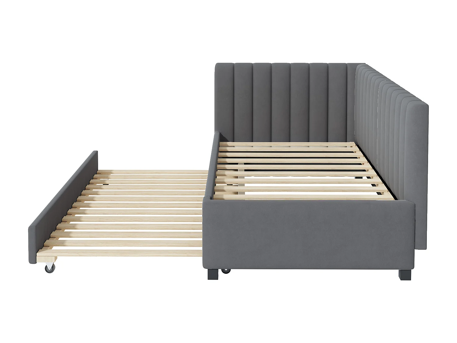 Cama acolchoada para adulto 180 x 1408 cm, sem cabeceira, com faixa LED (monocromática), base com suspensão hidráulica, bege.