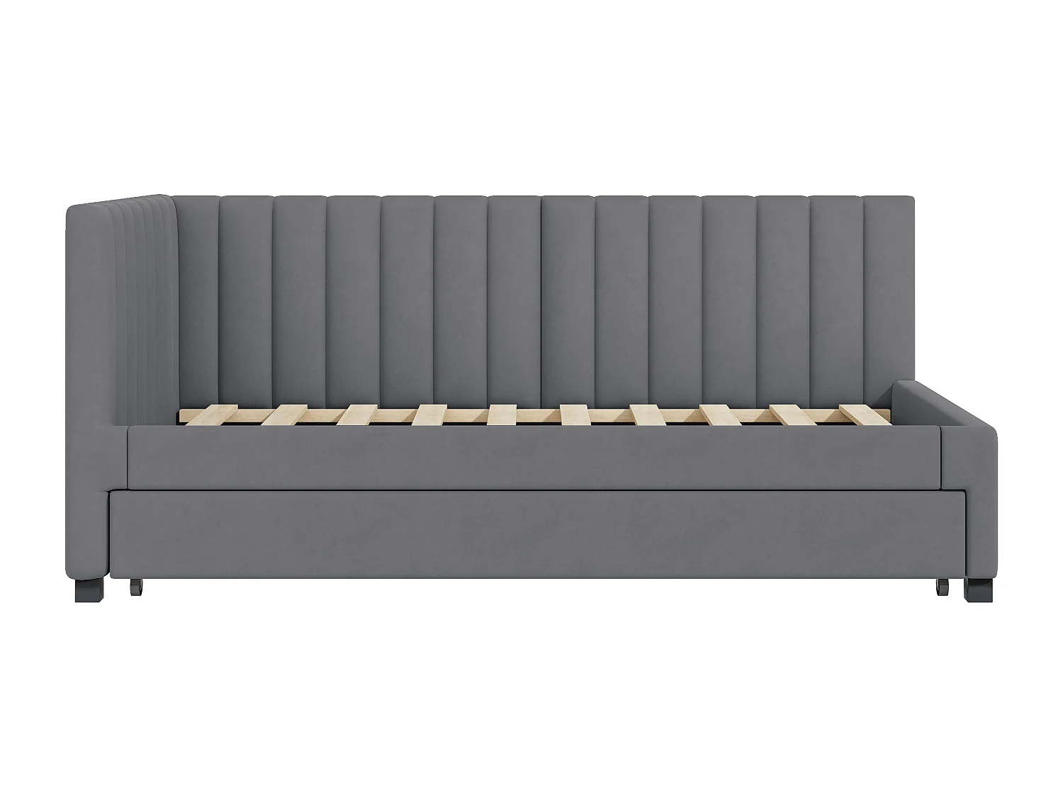 Cama acolchoada para adulto 180 x 1408 cm, sem cabeceira, com faixa LED (monocromática), base com suspensão hidráulica, bege.