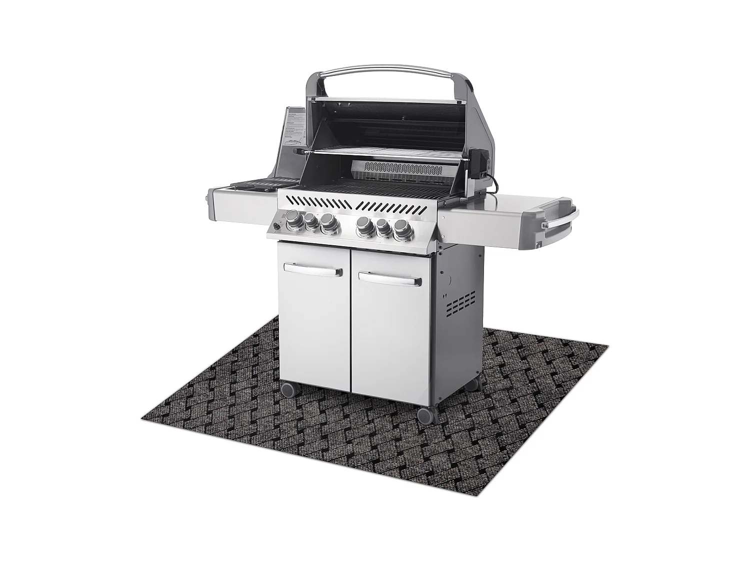 Tapis de protection pour barbecue VECTRA 316 pour terrasse, extérieur 100x200 cm