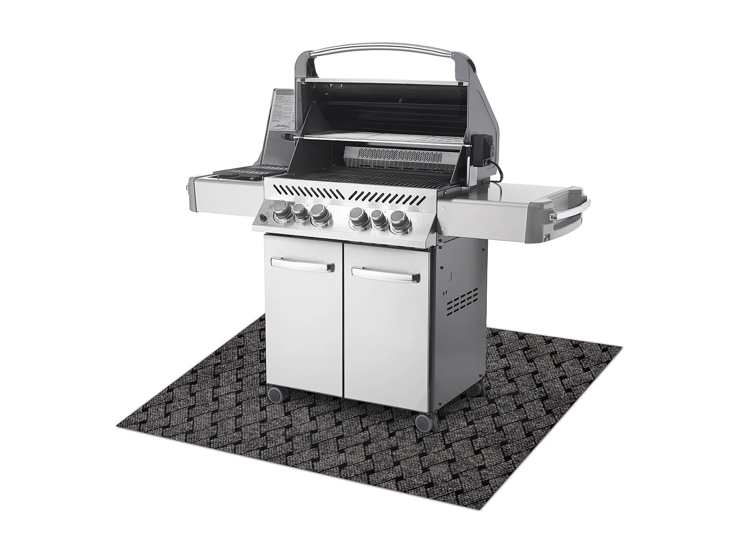 Tapis de protection pour barbecue VECTRA 316 pour terrasse, extérieur 100x200 cm