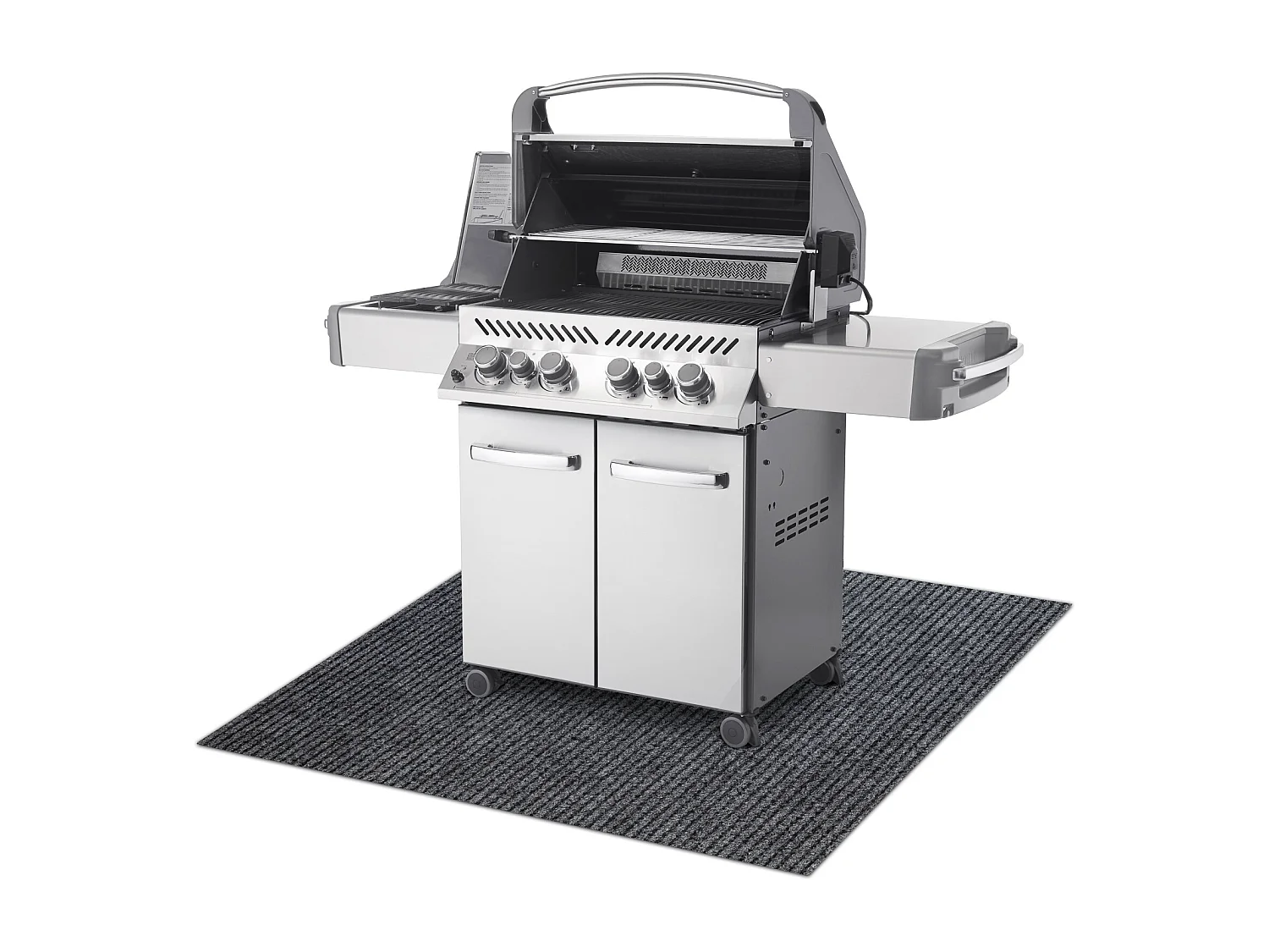 Tapis de protection pour barbecue GIN 2126 pour la terrasse, extérieu 120x120 cm
