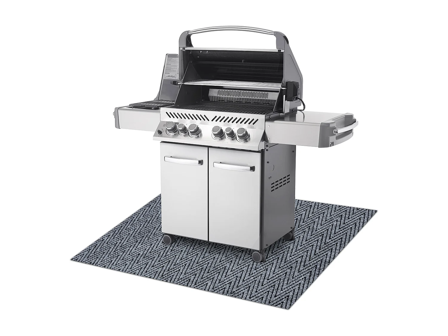 Tapis de protection pour barbecue MAGNUS 2954 pour terrasse, extérieu 120x200 cm