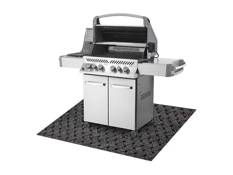 Tapete protetor para grelha VECTRA 316 para terraço, exterior - bege 100x150 cm