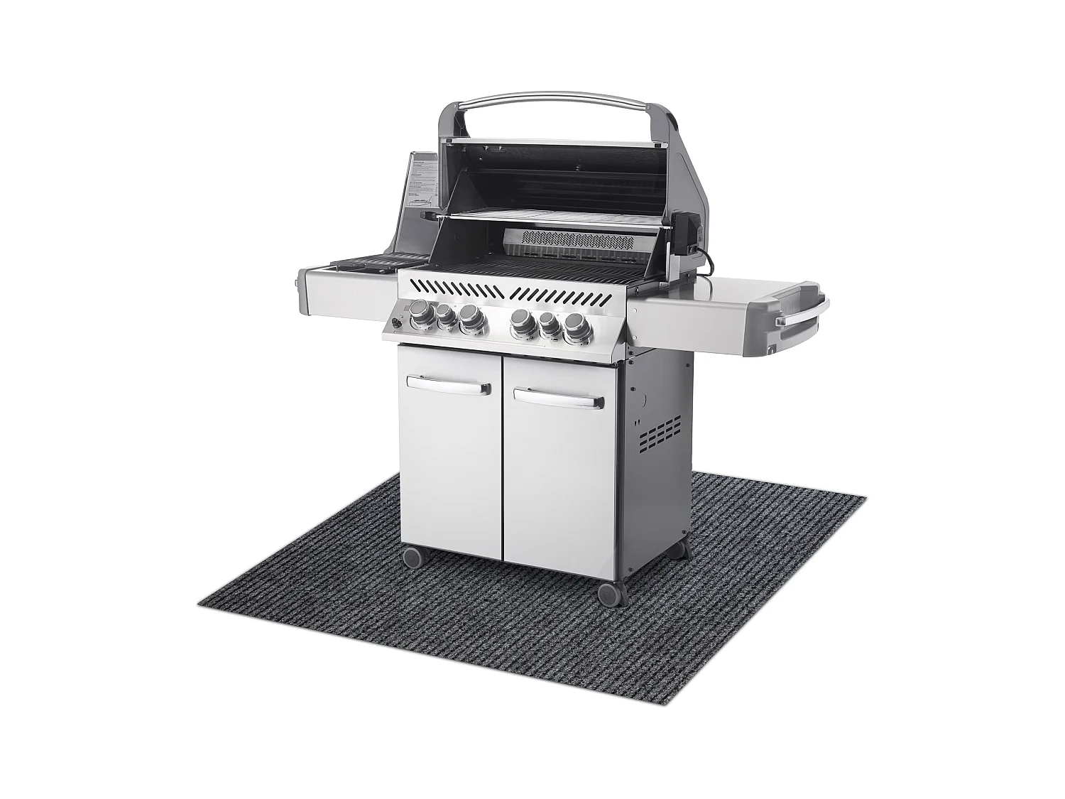 Tapis de protection pour barbecue GIN 2126 pour la terrasse, extérieu 100x180 cm