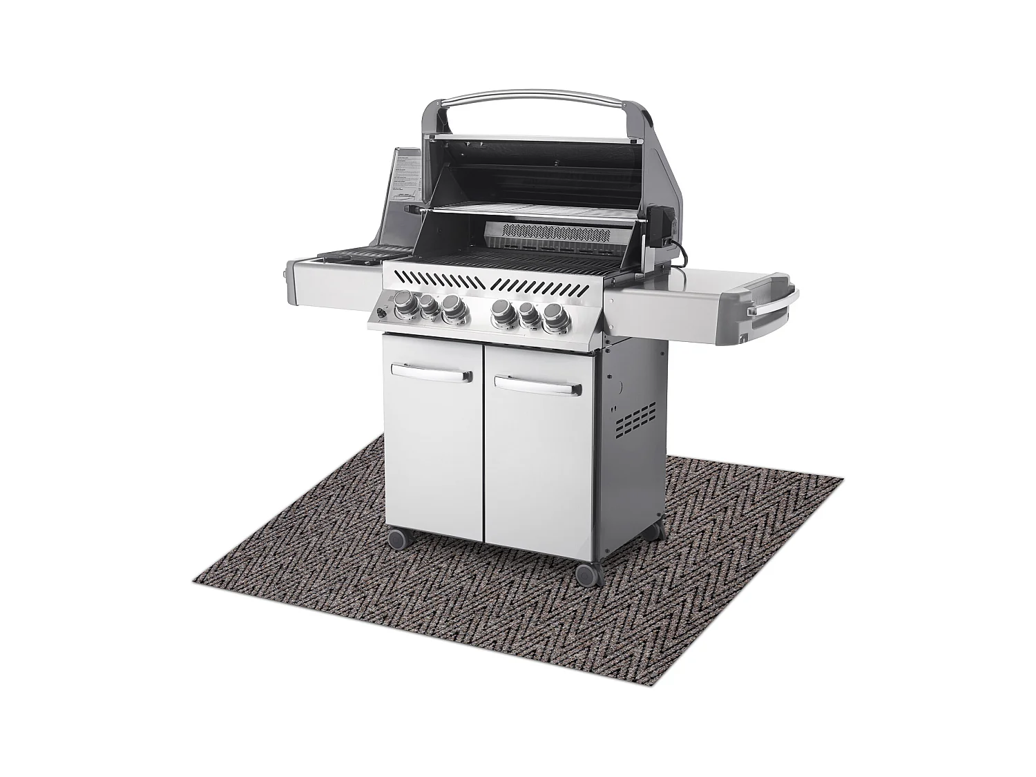 MAGNUS 1951 Grillschutzmatte für Terrasse, draussen - beige 100x200 cm