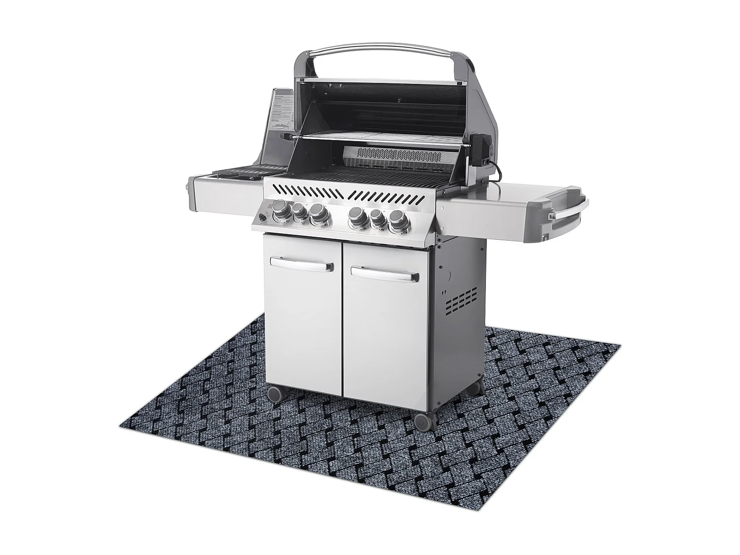 Tapis de protection pour barbecue VECTRA 902 pour terrasse, extérieur 150x200 cm