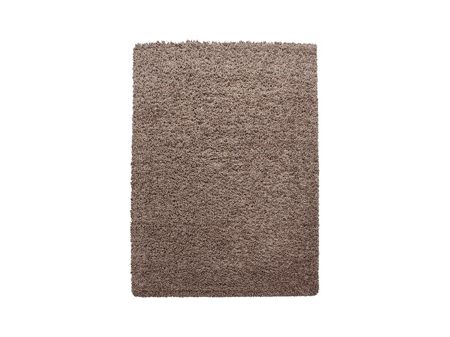 Tapis poils longs shaggy 240x340 rectangle tissé mocca motif uni UNI L