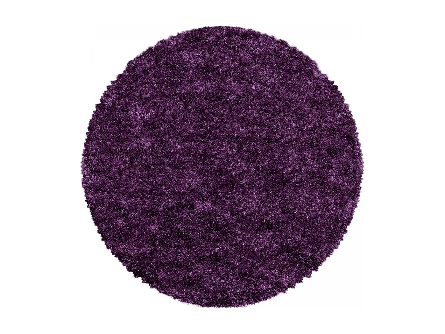 Tapis longs poils shaggy 80x150 rectangle tissé violet motif uni UNI B