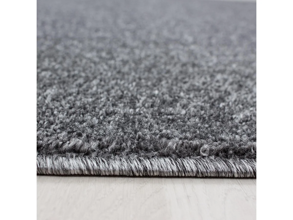 Tapis de couloir 80x250 tissé motif uni SOULA gris