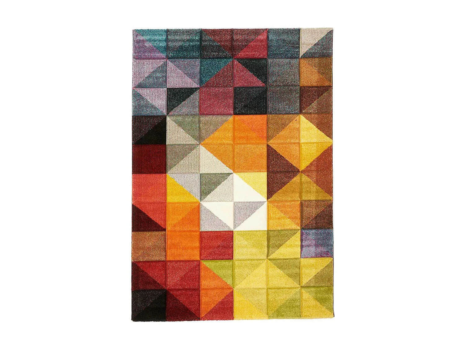 tapis grand salon 280x380 tissé noir et rouge rectangle motif uni SESSOM