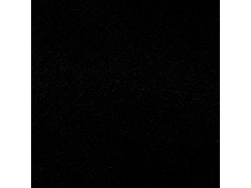 tapis salle de bain Ø120cm tissé noir rond motif uni NOSSA