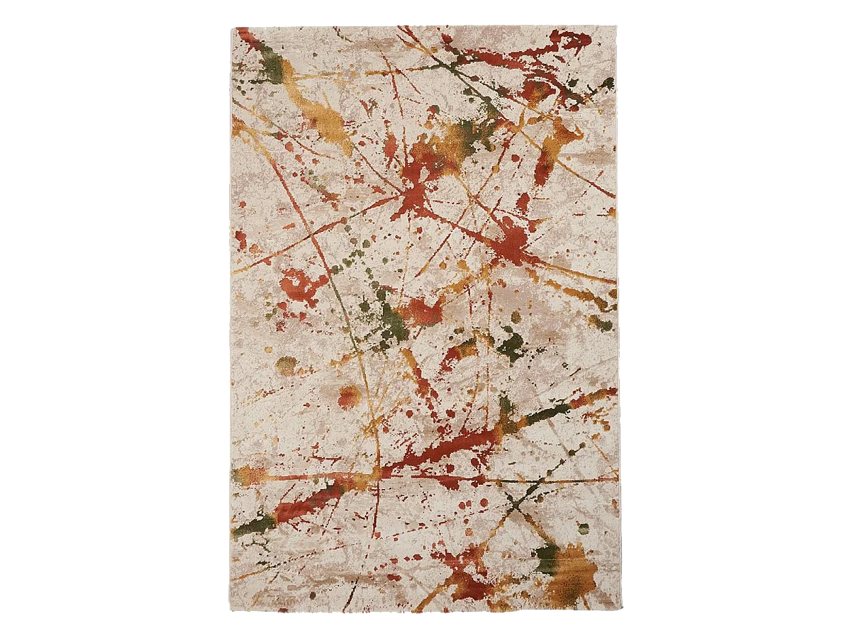 tapis chambre 80x150 tissé multicolore rectangle motif ethnique ABTRACT