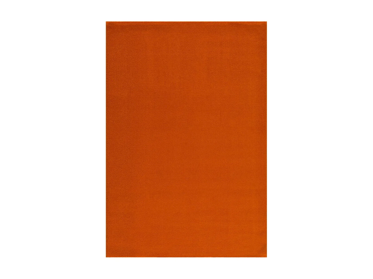 tapis salon 160x230 tissé orange rectangle motif uni NOSSA