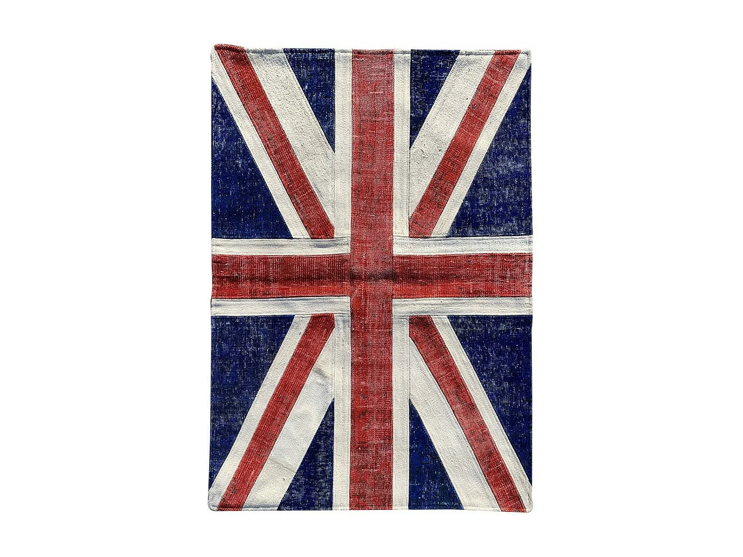 tapis salon 170x240 fait à la main en laine rouge rectangle motif fresque