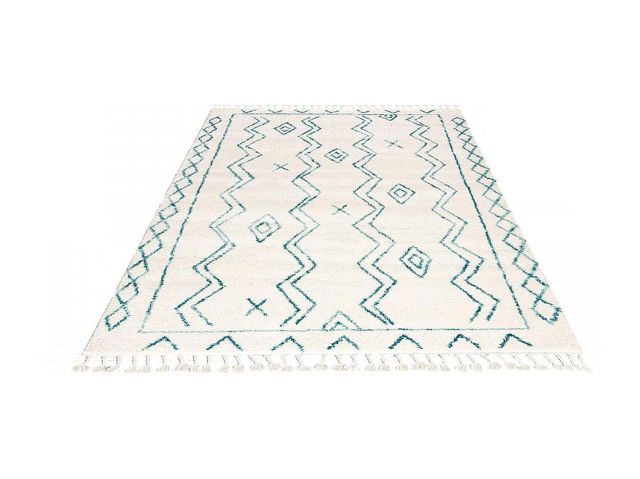 Tappeto berbero 200x290 tessuto modello etnico MADIDA crema