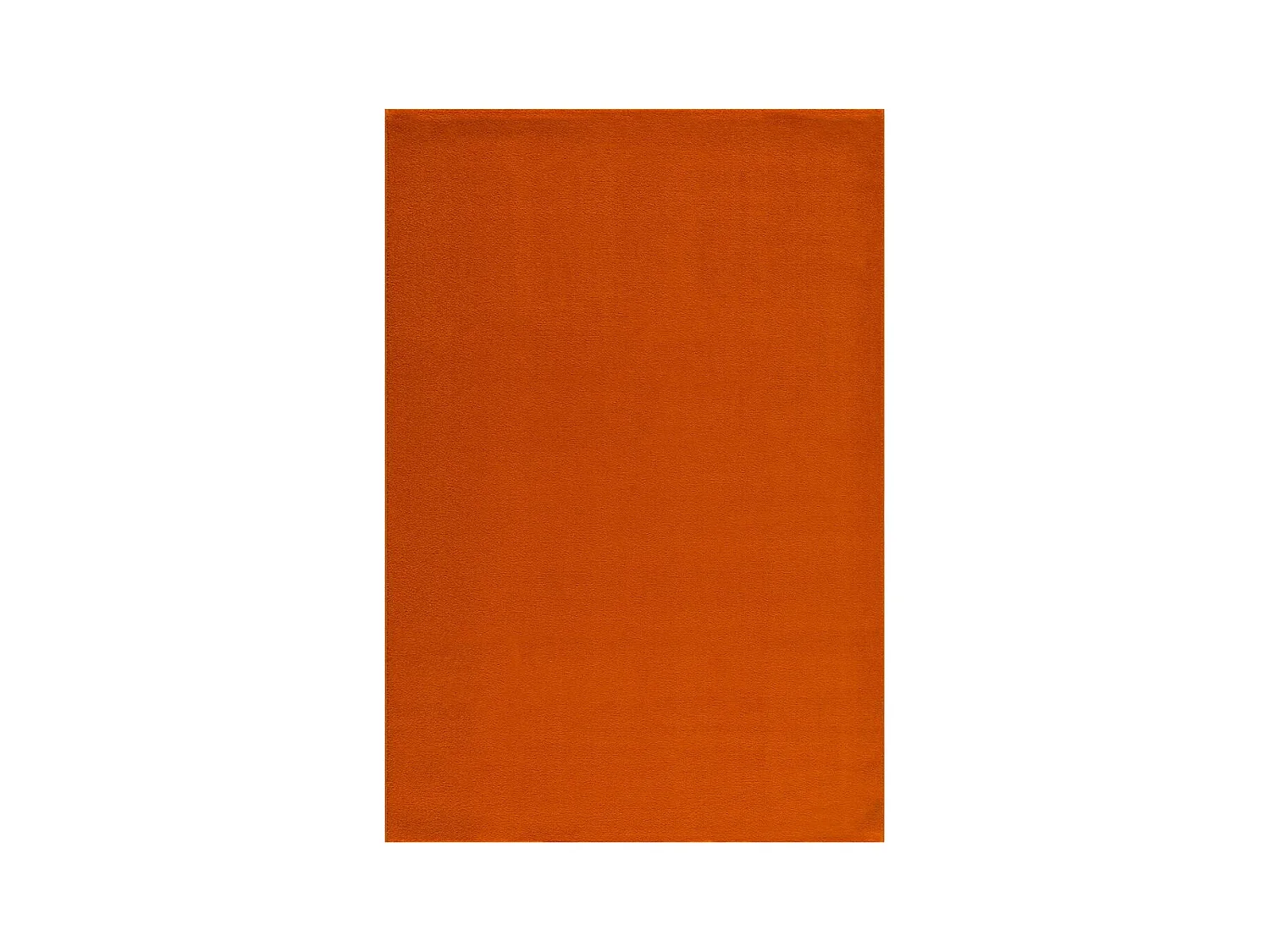 tapis entrée 60x110 tissé orange rectangle motif uni NOSSA