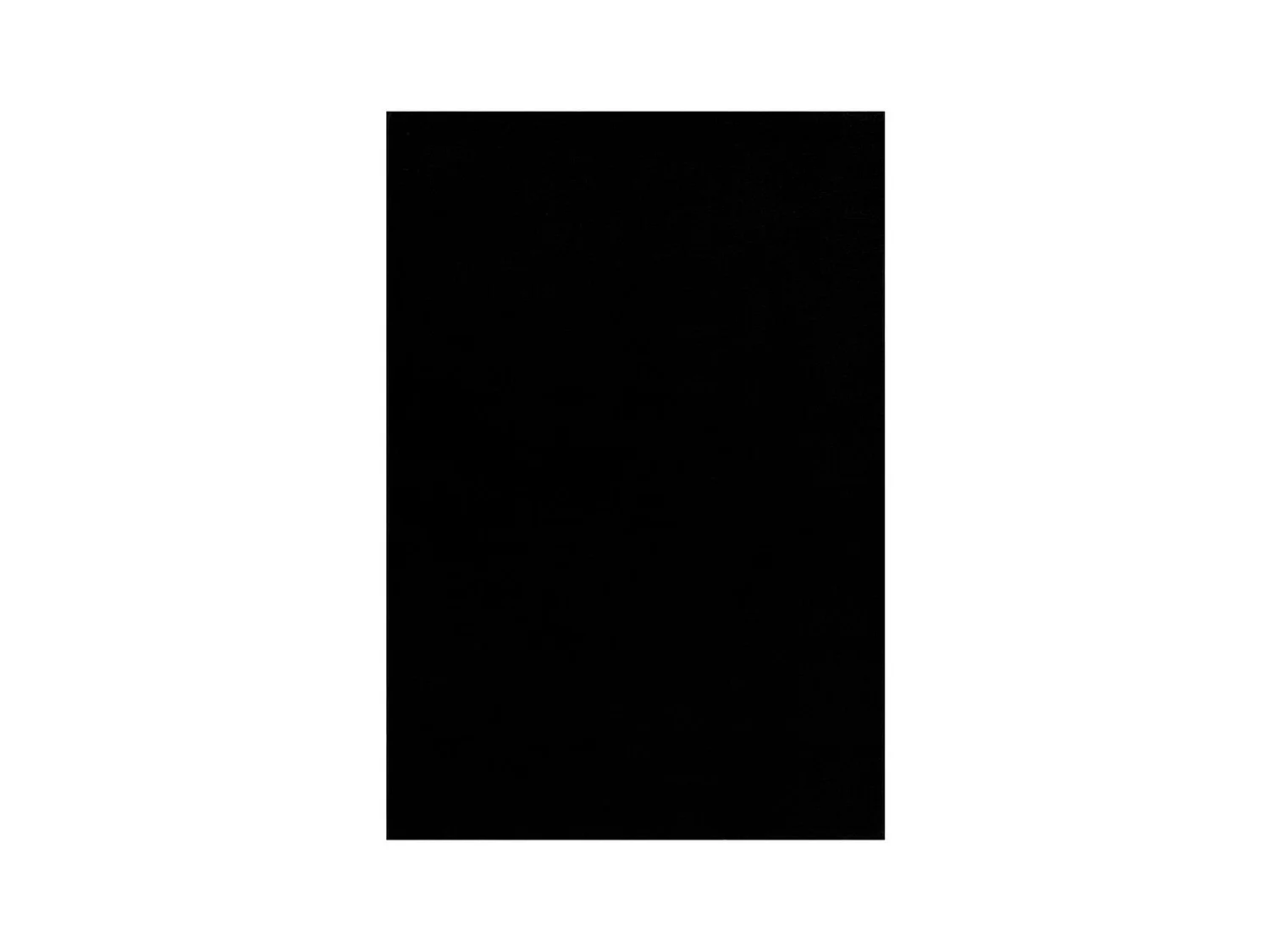 tapis cuisine 80x150 tissé noir rectangle motif uni NOSSA