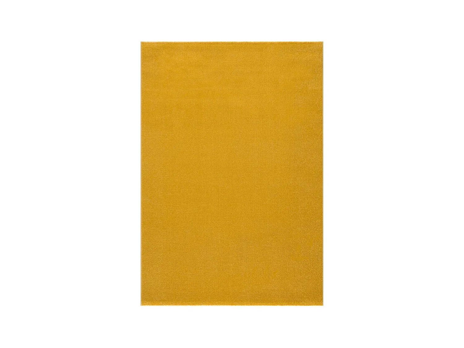 tapis salle à manger 200x290 tissé jaune rectangle motif uni NOSSA