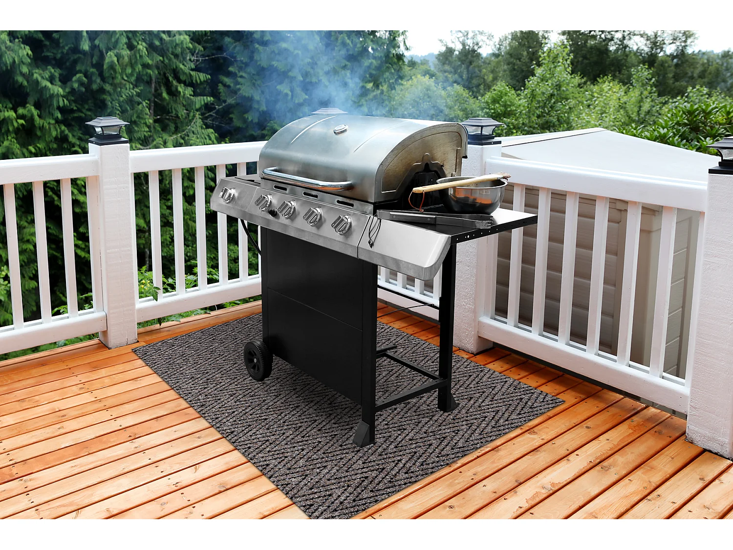 Tapis de protection pour barbecue MAGNUS 1951 pour terrasse, extérieu 100x120 cm