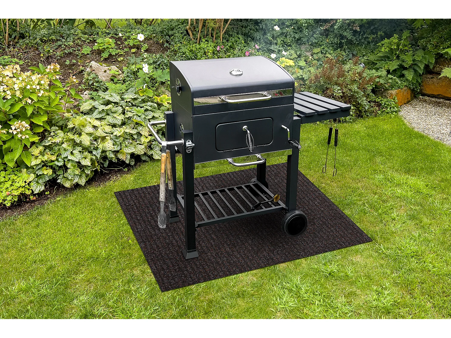 Tapis de protection pour barbecue GIN 7053 pour la terrasse, extérieu 80x180 cm