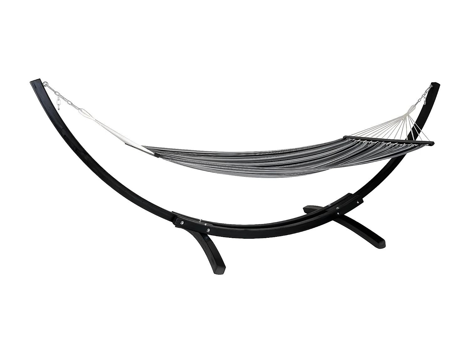 Hangmat Tripoli, Grijs, 320x120x120 cm, EPIKASA