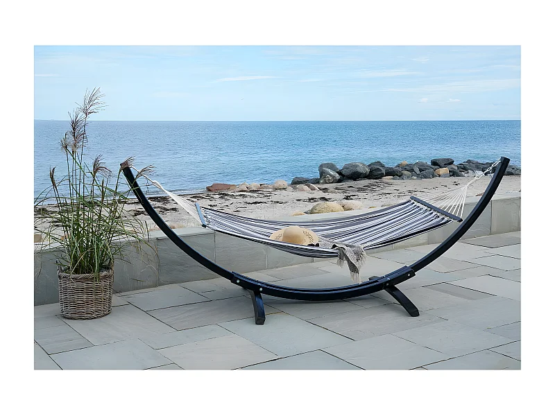 Hamak Tripoli, Szary, 320x120x120 cm, Seven Design