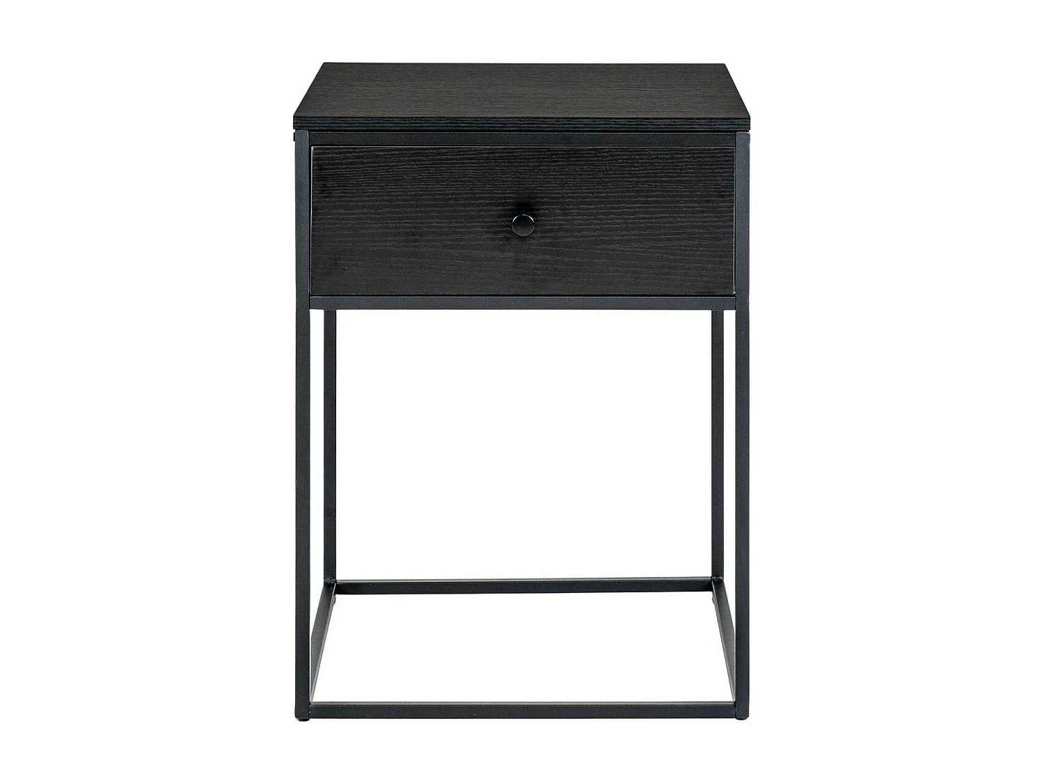 Nachtkastje Vita, Zwart, 40x40x55 cm, EPIKASA