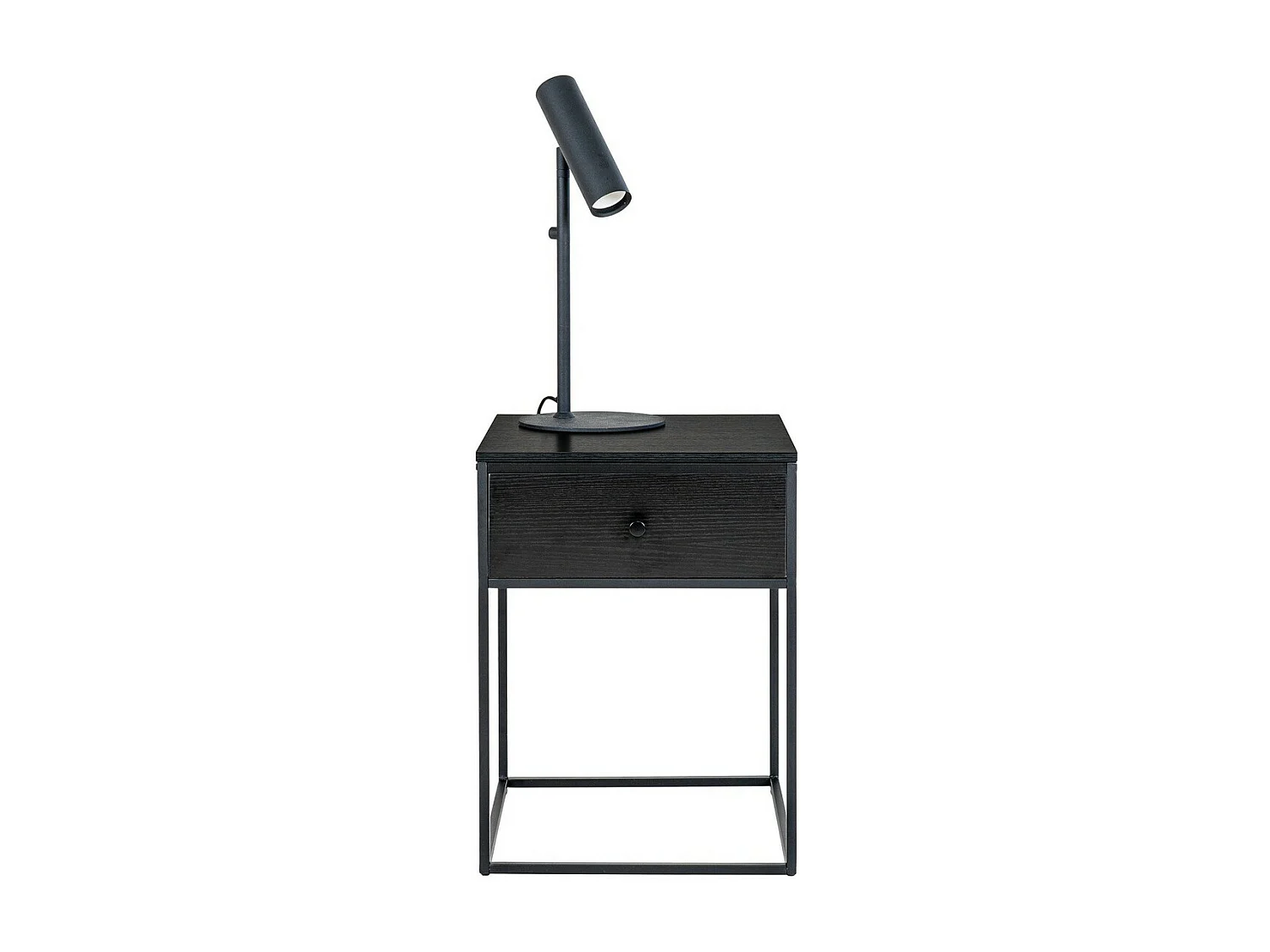 Nachtkastje Vita, Zwart, 40x40x55 cm, EPIKASA