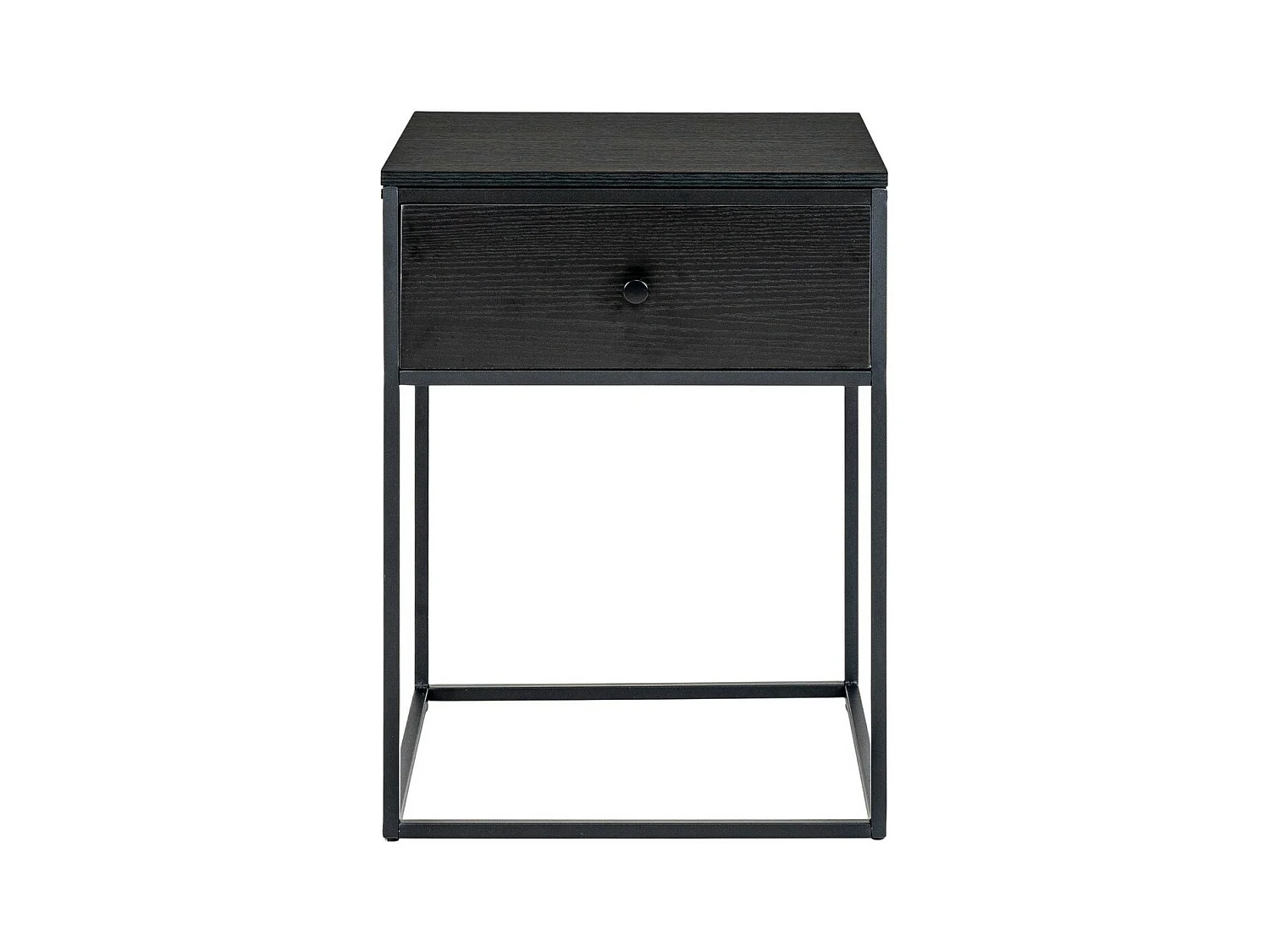 Table de Chevet Vita, Noir, 40x40x55 cm, EPIKASA