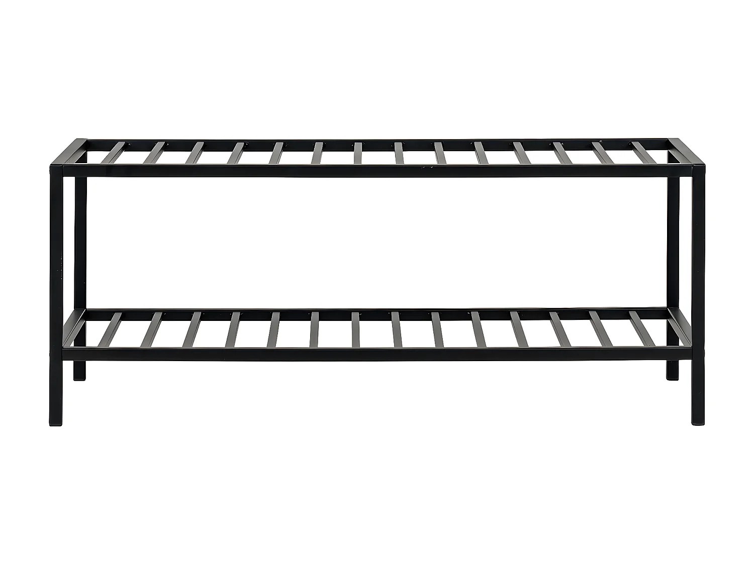 Étagère à Chaussures Vita, Noir, 34x79x32 cm, Seven Design