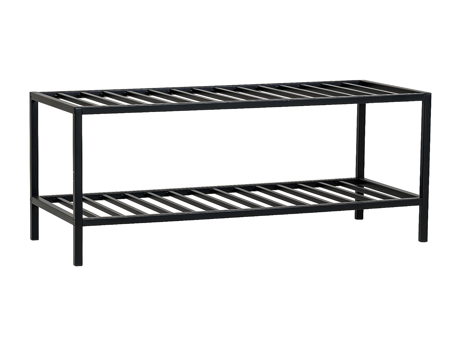 Étagère à Chaussures Vita, Noir, 34x79x32 cm, Seven Design