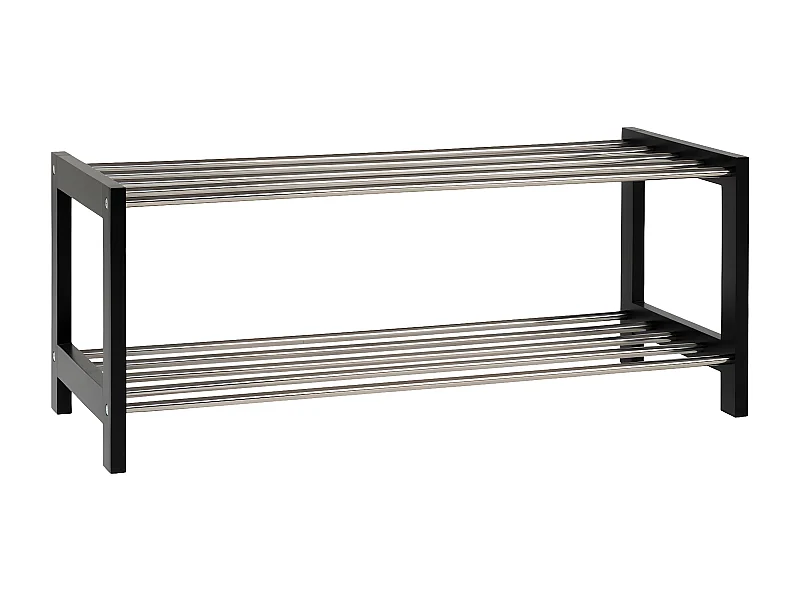 Stojak na Buty Padwa, Czarny, 78x34x32 cm, EPIKASA