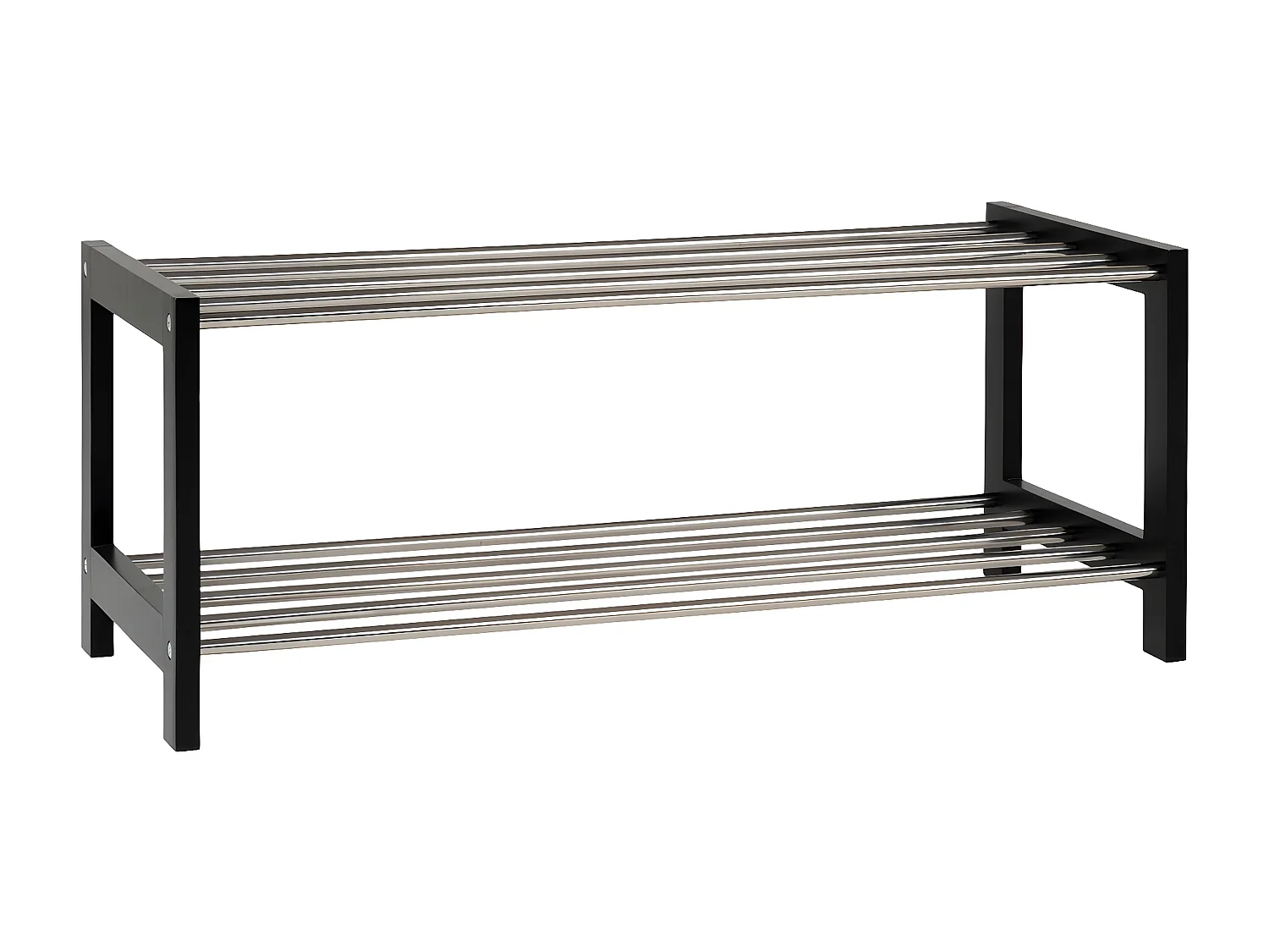 Schoenenrek Padova, Zwart, 78x34x32 cm, EPIKASA