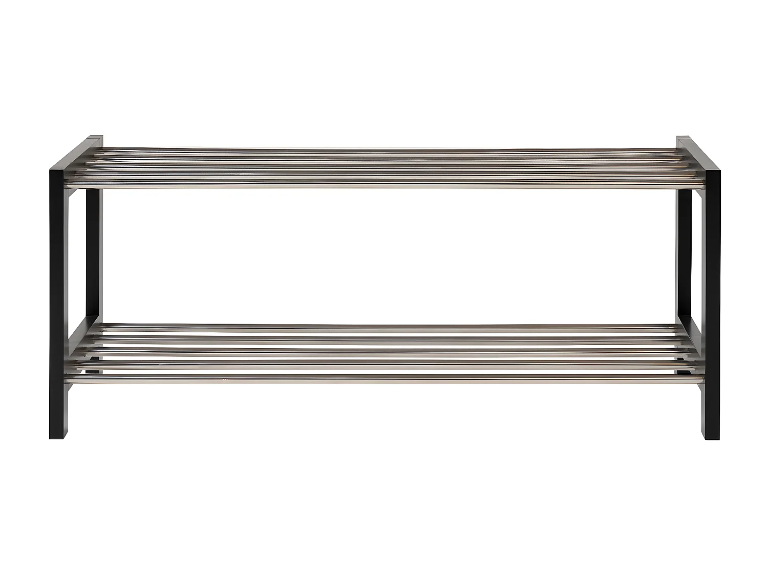 Schoenenrek Padova, Zwart, 78x34x32 cm, EPIKASA