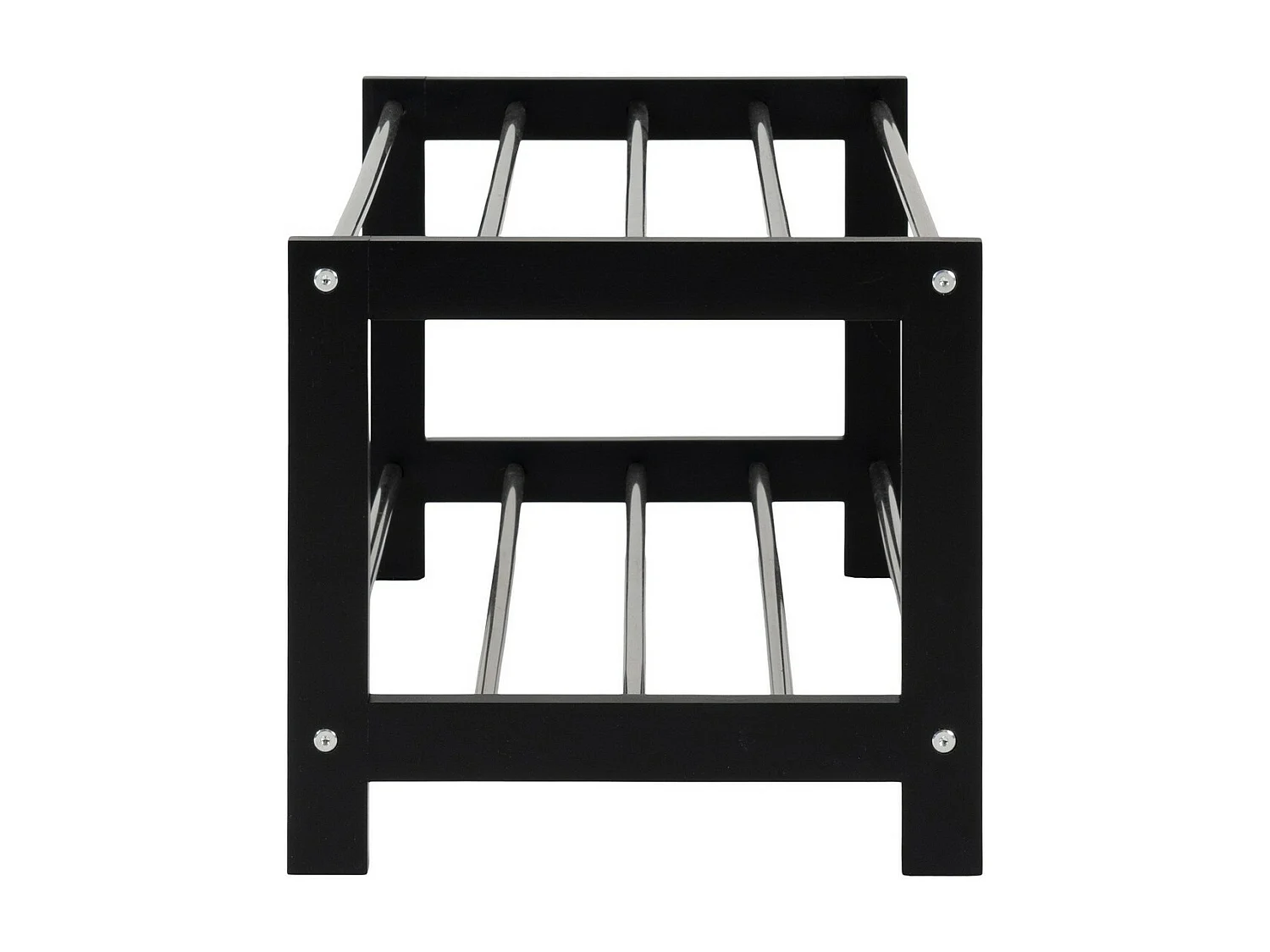 Étagère à Chaussures Padova, Noir, 78x34x32 cm, Seven Design