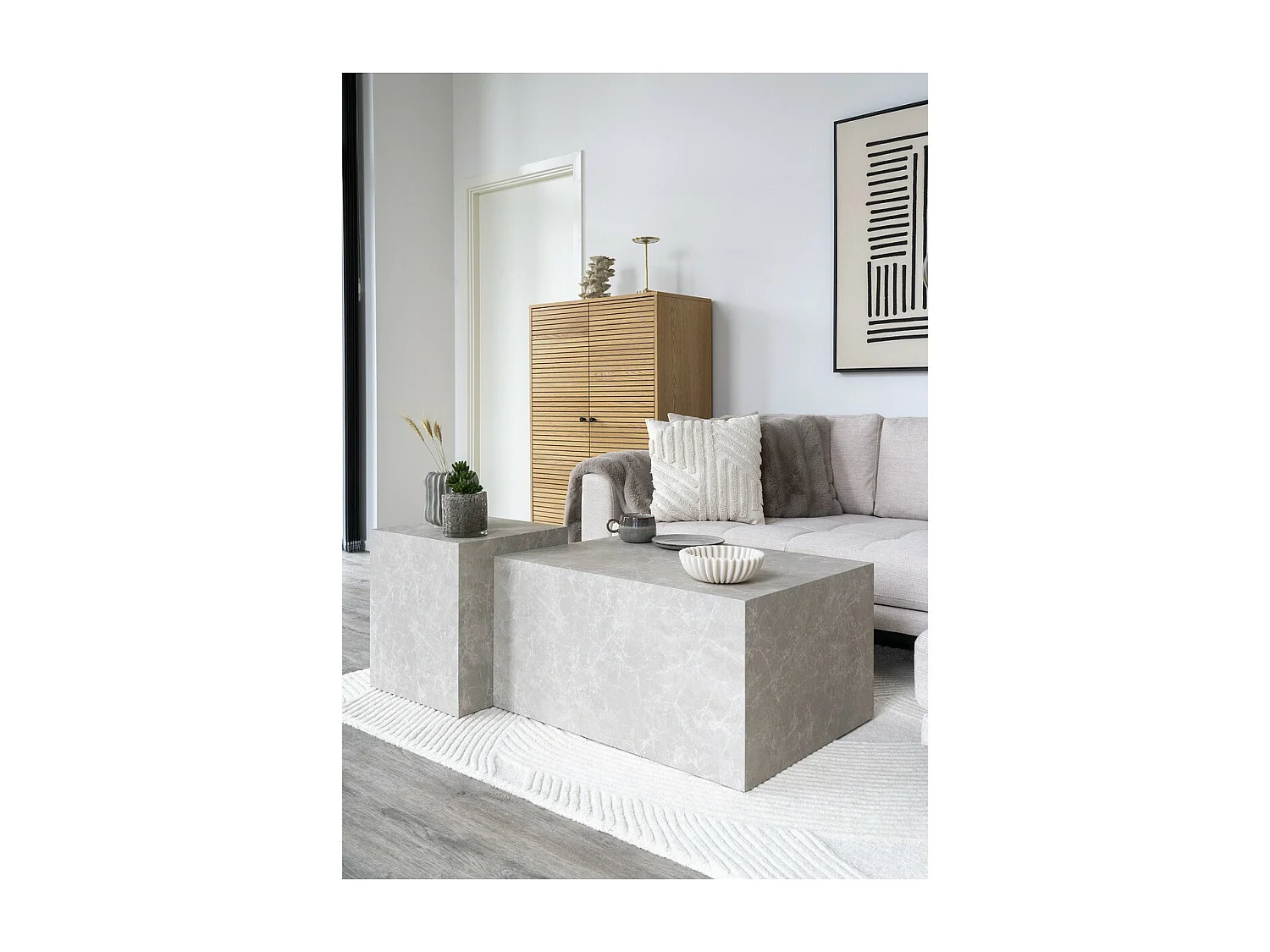 Almohada Decorativa Albany, Blanco, 45x45x1 cm, Epikasa