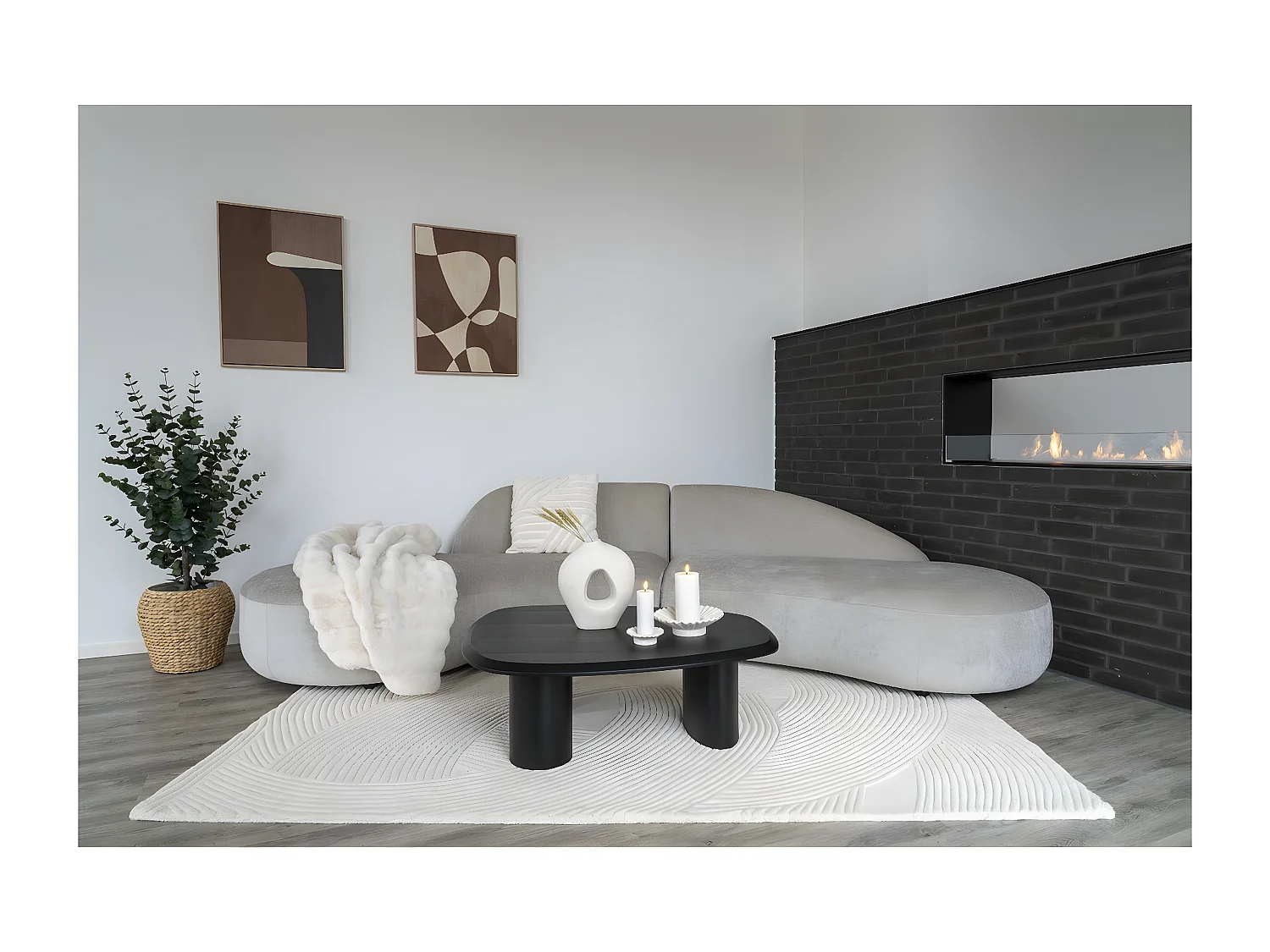 Almohada Decorativa Albany, Blanco, 45x45x1 cm, Epikasa