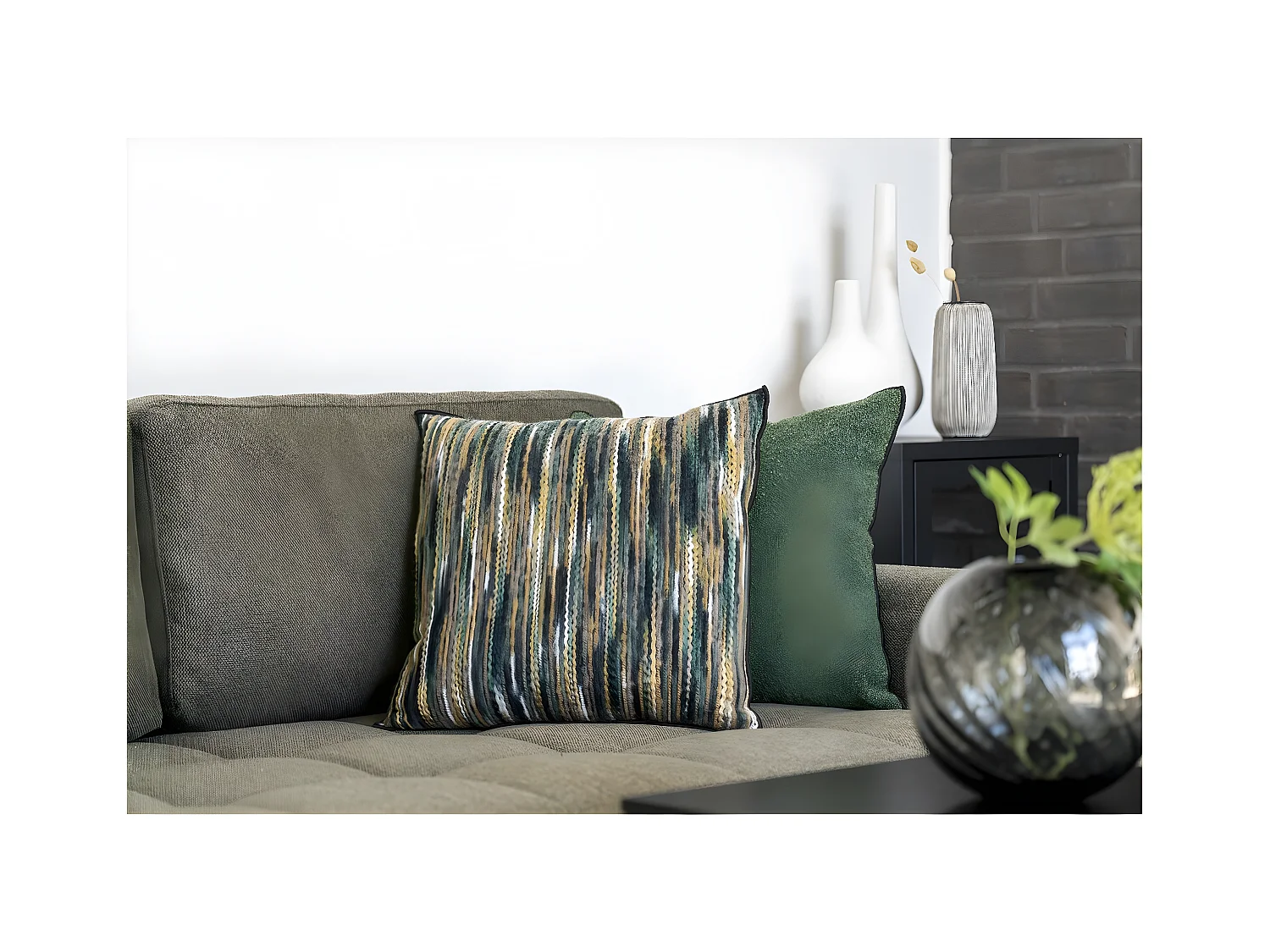 Decoratief Kussen Geelong, Veelkleurig, 45x45x1 cm, Epikasa