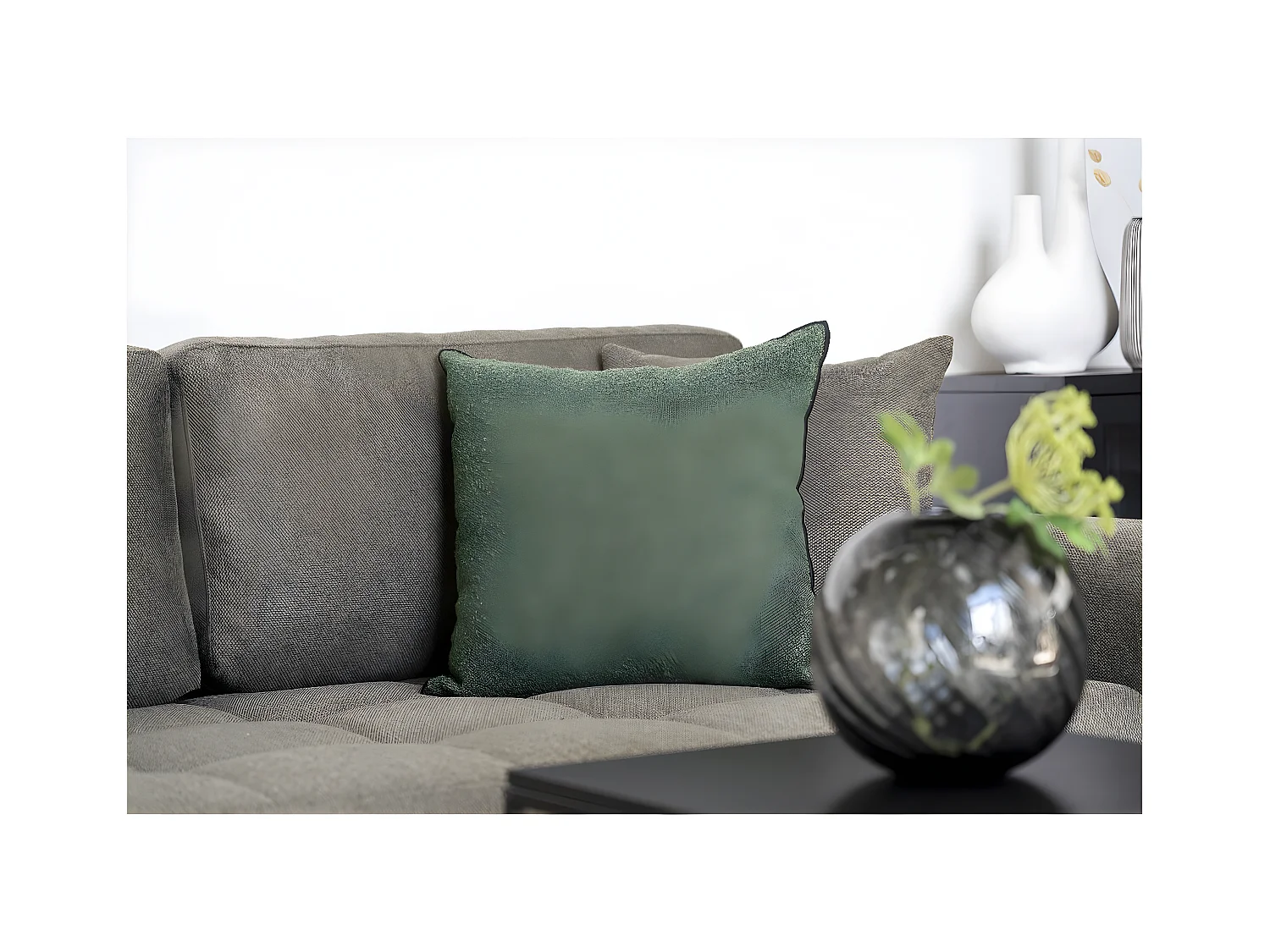 Decoratief Kussen Lismore, Groen, 40x40x1 cm, Epikasa