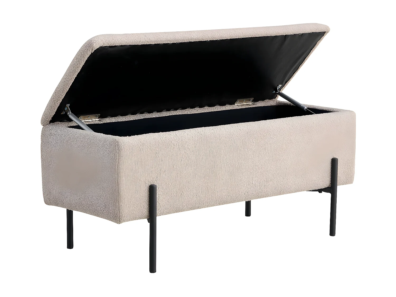 Ławka z Miejscem do Przechowywania Watford, Beżowy, 36,5x95x42 cm, Seven Design