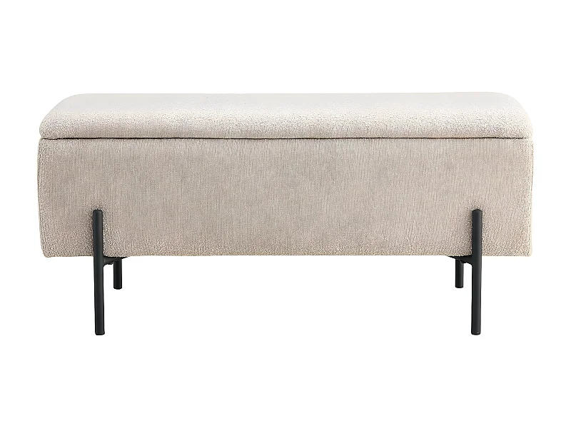 Ławka z Miejscem do Przechowywania Watford, Beżowy, 36,5x95x42 cm, Seven Design